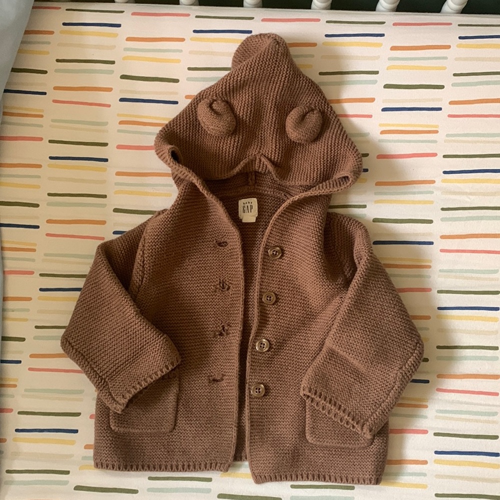 Baby Gap teddy bear sweater. 12-18 mo.